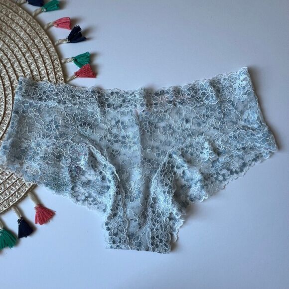 Victoria's Secret The Lacie Cheeky Panty Ballad Blue Medium NEW - Picture 1 of 6